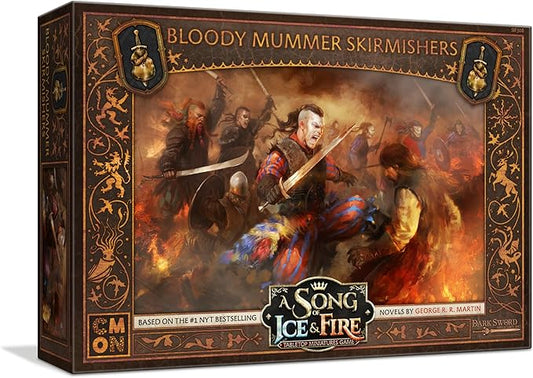 CMON A Song of Ice and Fire Tabletop Miniatures Bloody Mummer Skirmishers Unit Box | Strategy Game for Teens and Adults | Ages 14+ | 2+ Players | Average Playtime 45-60 Minutes | Made by CMON