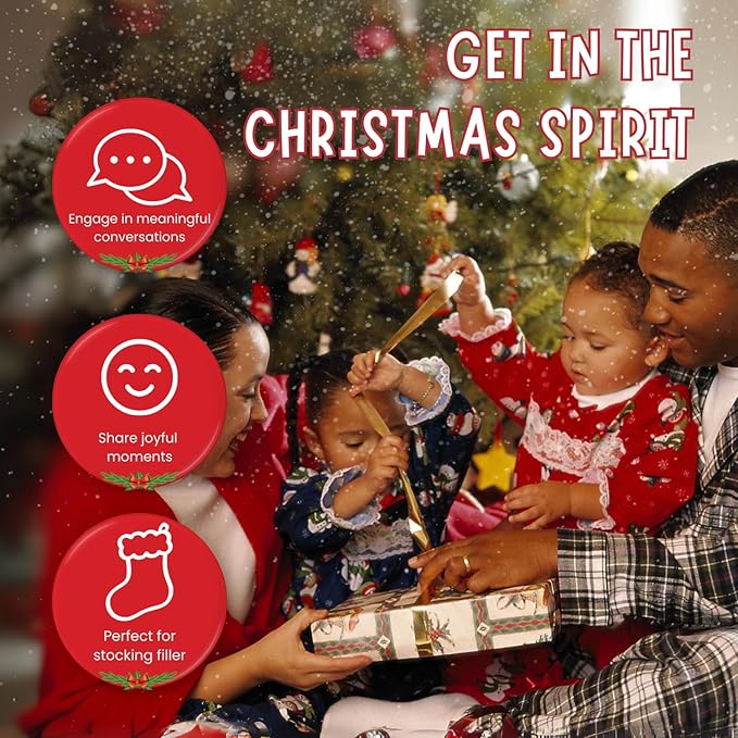 WORD TEASERS Santa's Secrets - Family Trivia Game with Holiday Conversation Cards & Party Game - 150 Trivia Cards