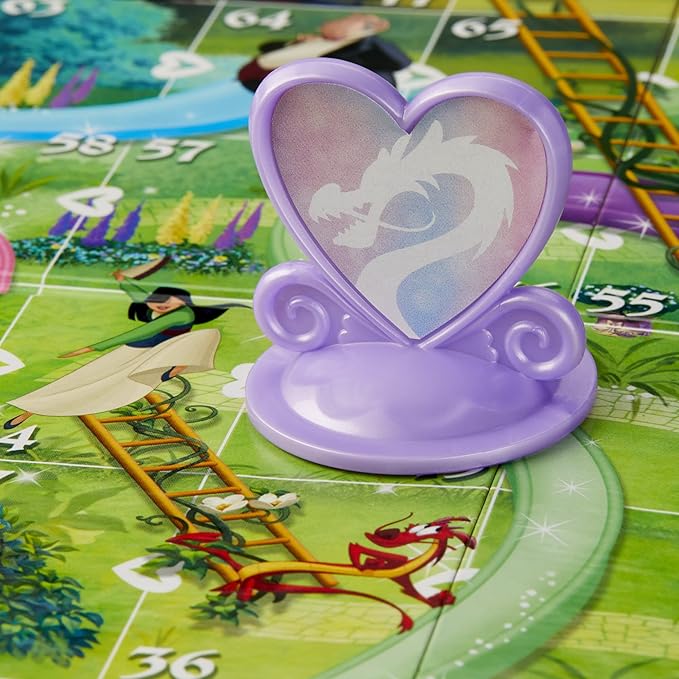 Hasbro Gaming Chutes and Ladders: Disney Princess Edition Board Game for Kids Ages 3 and Up, Preschool Game for 2-4 Players (Amazon Exclusive)