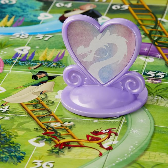 Hasbro Gaming Chutes and Ladders: Disney Princess Edition Board Game for Kids Ages 3 and Up, Preschool Game for 2-4 Players (Amazon Exclusive)