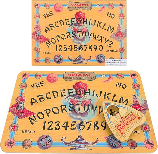 Wooden Spirit Talking Board Game for Teens & Adults | Classic Mystery Party Games | Family-Friendly Interactive Fun for Halloween, Game Nights, | Gift Idea Age 8+ | Traditional Retro Toy