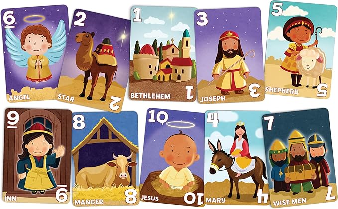 Arizona GameCo Christmas Go Fish – A Card Game for Kids Ages 3 & Up | Play Go Fish and Old Maid with The Same Deck (Holiday Stocking Stuffer, Gift for Boy or Girl, Fun Family Board Game Night)