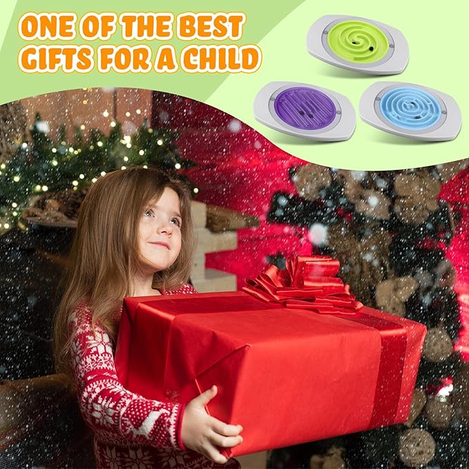 Balance Board for Kids Rocking Seesaw with 3 Replaceable Rocker Boards Plastic Maze Rocker Wobble Disk Sensory Training Toys for Boys Girls Adult Physical Therapy