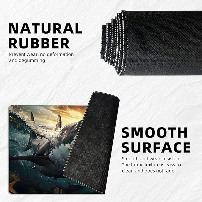 for MTG Playmat with Storage Bags, Card Playmat for TCG Card Playing Game,Rollable & Foldable for PTCG and Board Game Mat for Cards,Non-Slip Shark Desk Mat for Home Office