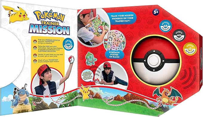 Ultra Pro Pokémon Trainer Mission Toy - Interactive Poké Ball Guessing Game, Fun for Family & Friends, Explore with Pokeball Toy, Learn & Catch Pokémon, Perfect for Board Game Enthusiasts