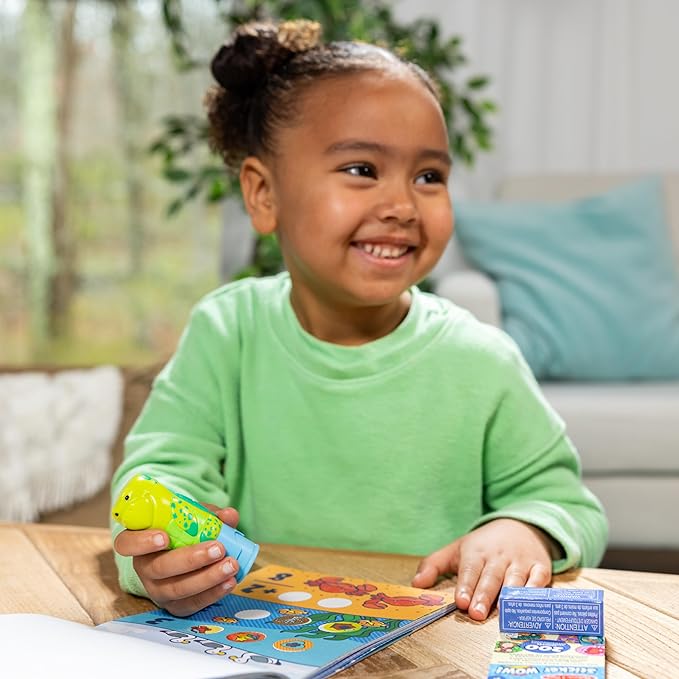 Melissa & Doug Sticker Wow!™ Sea Turtle Bundle: 24-Page Activity Pad, Sticker Stamper, 500 Stickers, Arts and Crafts Fidget Toy Collectible Character