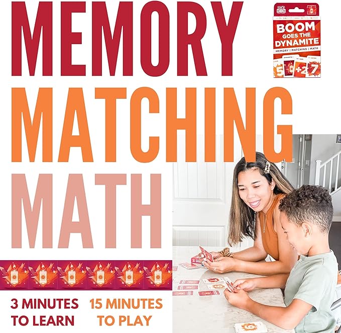 Ok2Win 3UP 3DOWN Card Game and Boom Goes The Dynamite Math Card Game and Doom On You Card Game and Mixed Doubles Dice Game Bundle - Fun Family Games for All Ages