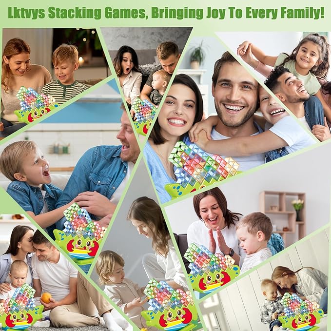 Crab Balance Stacking Game for Kids 3+ | Montessori Fine Motor Skill Toys, Building Blocks Set with Vibrant Colors | Improve Focus & Coordination | Gift Ready in Reusable Box
