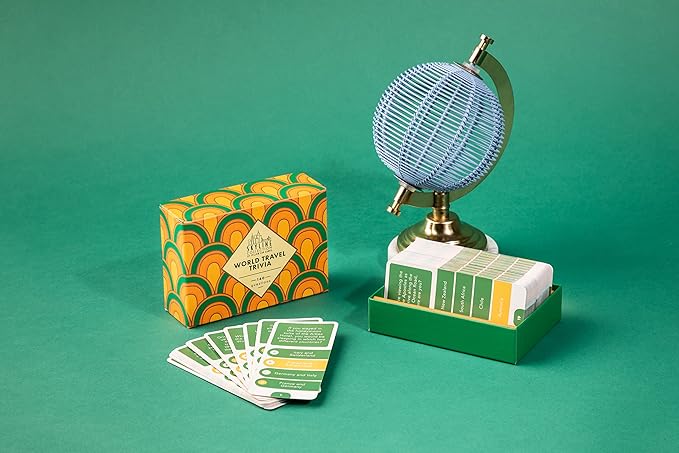 Skyline Collection Trivia Set - World Travel Trivia, 140 Question Cards - Game Night Entertainment for Families & Friends