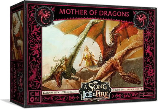 A Song of Ice and Fire Tabletop Miniatures Mother of Dragons Box Set - Rule The Skies with Daenerys Targaryen, Strategy Game for Adults, Ages 14+, 2+ Players, 45-60 Minute Playtime, Made by CMON