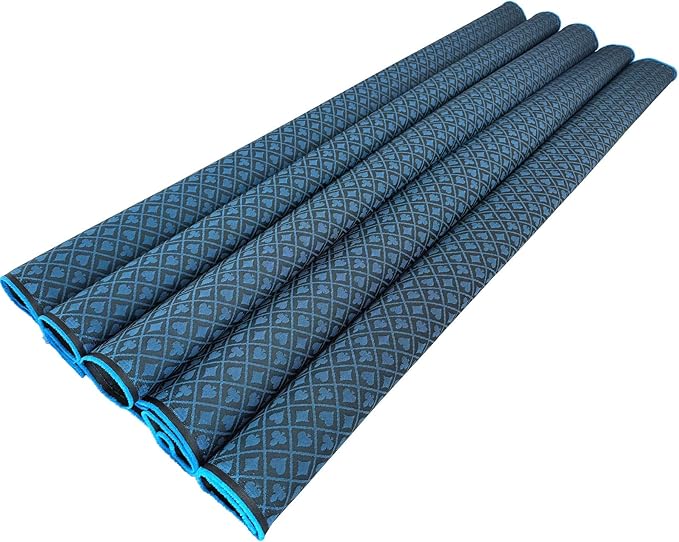 Speed Cloth Poker Table Fabric - 108X60 Inch Section of Suited Casino Card Game Table Felt Top Cover－Blue