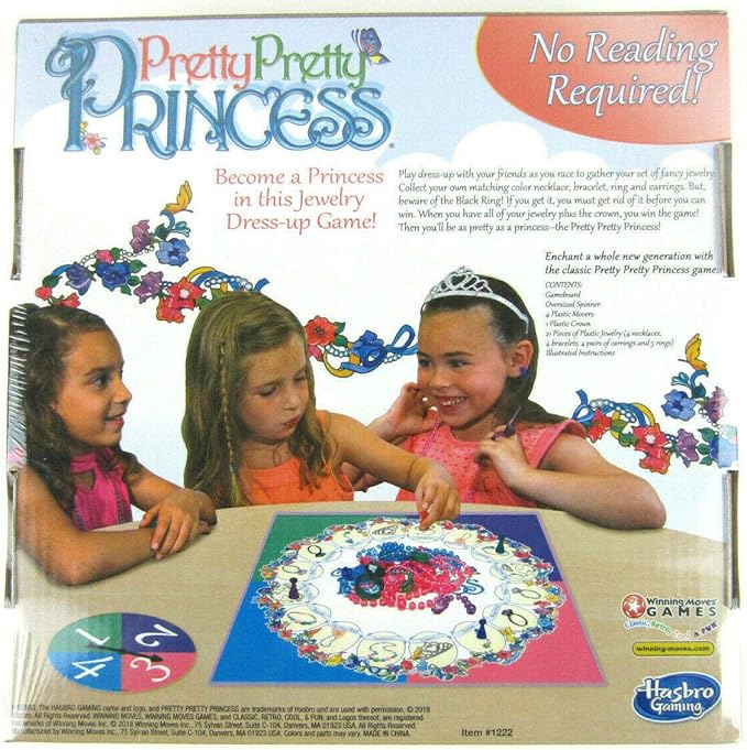 Big Game Toys~Prety Prety Princess Game Board Game Free BGT Sticker