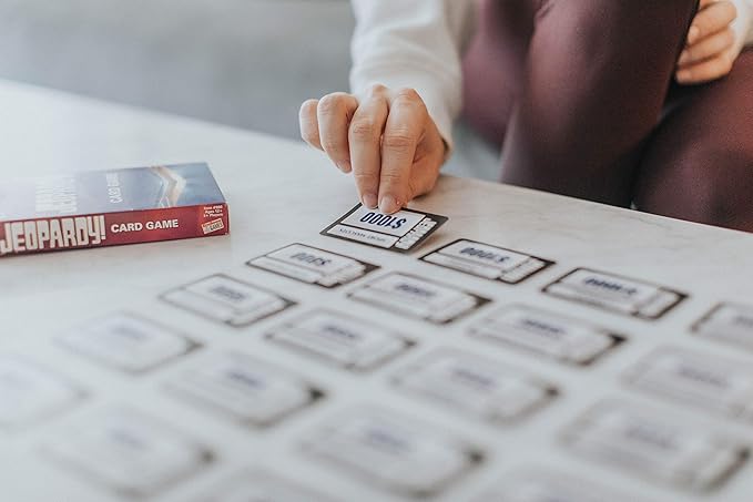 Jeopardy Card Game - Travel Sized Quiz Competition - Fast Paced Party Game