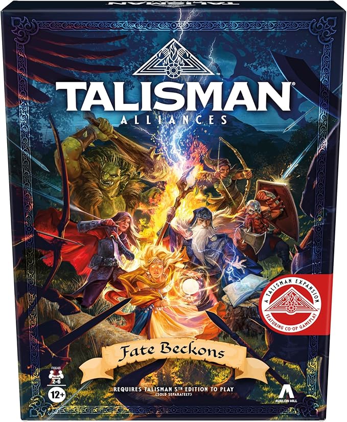 Hasbro Gaming Talisman Alliances: Fate Beckons Board Game | Talisman Expansion | Cooperative Fantasy Adventure Games | Ages 12+ | 2 to 6 Players