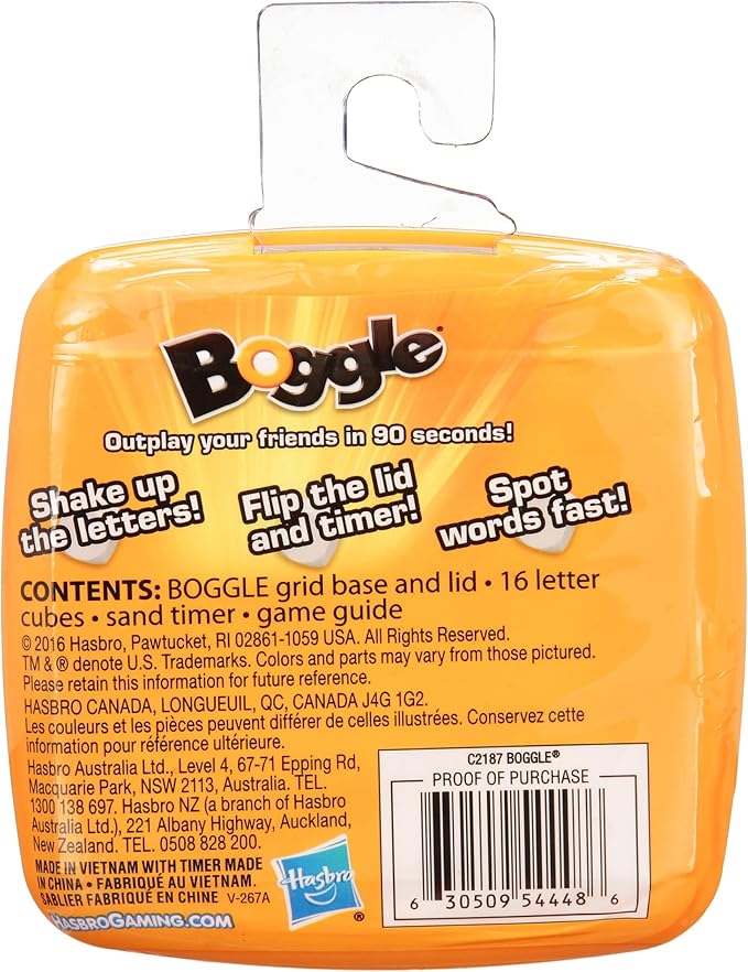 Mr Dice Boggle Game Bundle With Drawstring Bag - Classic Boggle for Adults