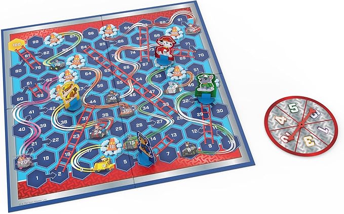 Spin Master Games, PAW Patrol Pups ‘N Ladders Game, PAW Patrol Toys, Classic Activity Toy, for Kids & Family, 2-4 Players, for Ages 4 & Up
