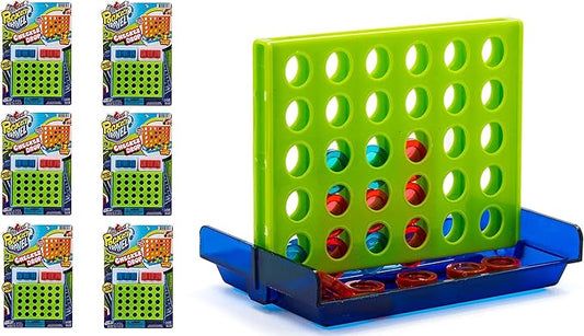 JA-RU Portable Tic Tac Toe Classic Mini Board Games (6 Pack) Pocket Size Travel Toys for Kids. Car & Airplane Activities. Bulk Party Favor & Stocking Stuffer. 3253-6p