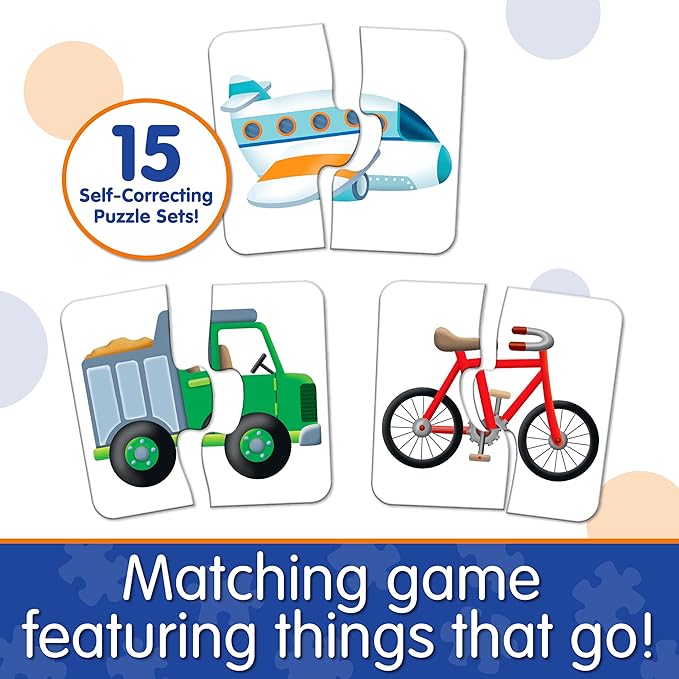 The Learning Journey: My First Match It - Things That Go - 15 Self-Correcting Vehicle Matching Puzzles
