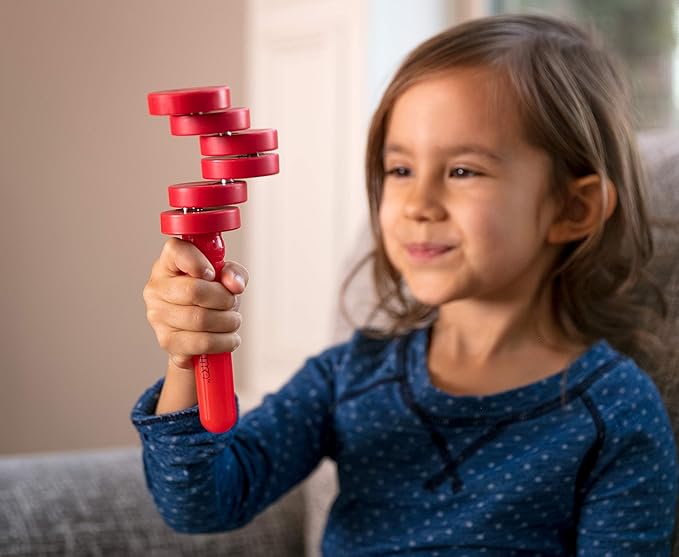 TrueBalance Coordination Game Balance Toy for Adults and Kids | Improves Fine Motor Skills (Mini Red)