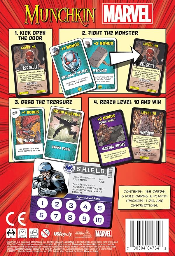 Munchkin Marvel Edition, 120 months to 1188 months