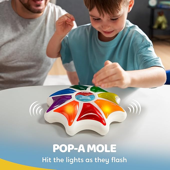 SYNCFUN Handheld Game for Kids 8-12, Portable Travel Games, Lights and Adjustable Sound, Ages 8+