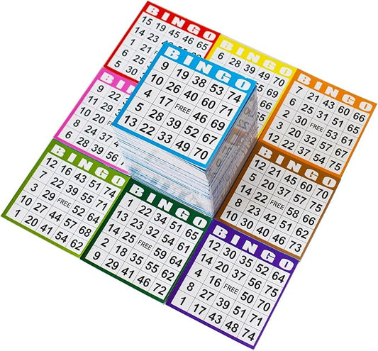 SEETOOOGAMES Bingo Paper Game Cards - 1 Card -100 Books of 10 Sheets