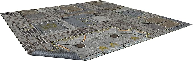 Battle Systems Terrain Frontier Game Mat 3x3 - Neoprene Playmat for 40k, Necromunda, Fallout, Marvel: Crisis Protocol
