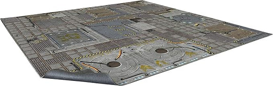 Battle Systems Terrain Frontier Game Mat 3x3 - Neoprene Playmat for 40k, Necromunda, Fallout, Marvel: Crisis Protocol