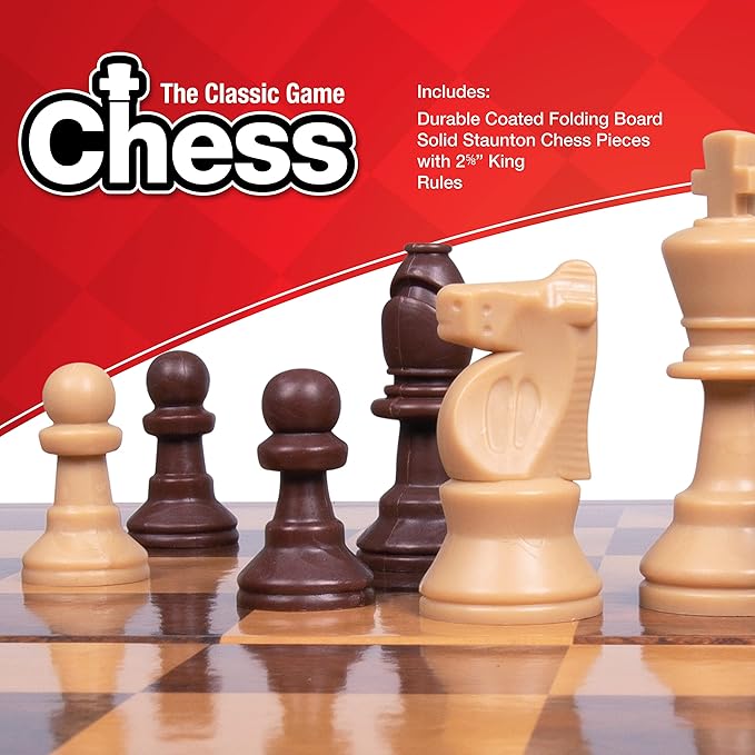 Plastic Chess Set: Premium Quality, Foldable Board with Staunton Pieces - Perfect for Travel, Kids and Adults, Suitable for Indoor & Outdoor Portable Ajedrez
