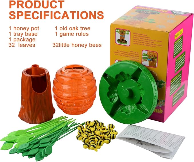 Bee Tree Game,Be Careful The Bees On The Tree,Fun Parent-Child Interactive Intellectual Toy Games for Kids Adults,Ages 3 and Up