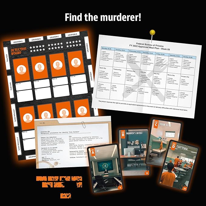 Thames & Kosmos Masters of Crime: Incognito | Murder Mystery Game | Prison Break | Co-op Game | 1+ Players | Ages 16+