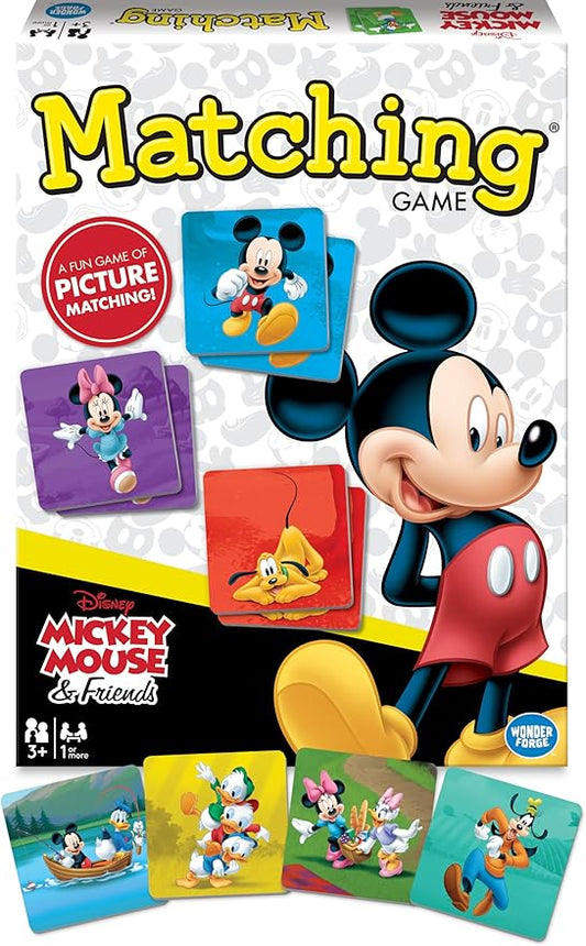 Wonder Forge Mickey Mouse Matching Game - Fun and Educational Disney Memory Card Game for Toddlers, Kids, Boys and Girls Ages 3-5 - Develops Focus, Analysis, and Learning Skills
