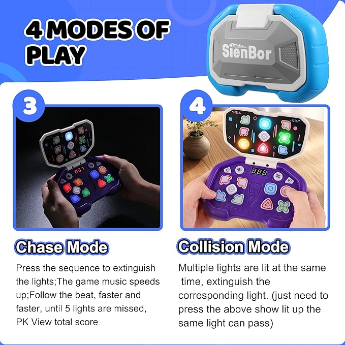 Handheld Game for 6-12, Sensory Fidget Toys for Kids 8-12, Boys&Girl ADHD Toys,999 Levels. 4 Modes，Birthday Gifts for Boys Girls，Fidget Toys for Kids Age 6-12
