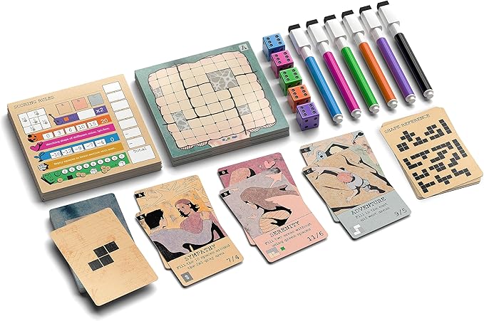 Mind Space Board Game - Polyomino Roll & Write - 1 to 5 Players - 30 Minute Play Time (Mind Space Base Game)