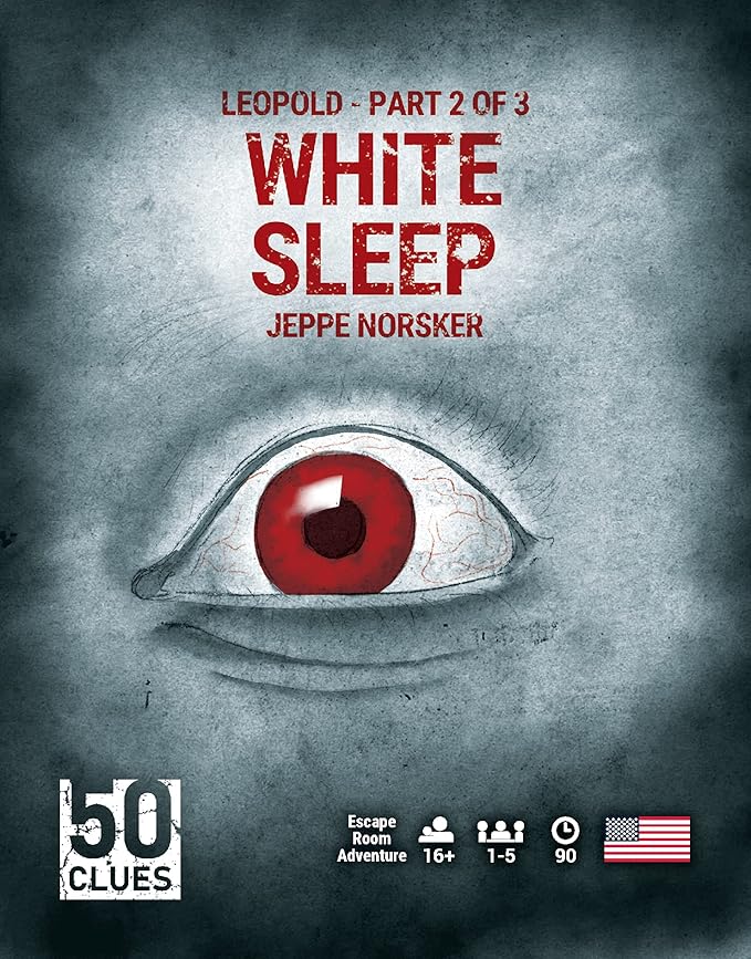Black Rock 50 Clues | 50 Clues - Part 2: White Sleep | Puzzle Escape Game | Ages 16+ | 1-5 Players | 90 Minutes Playing Time