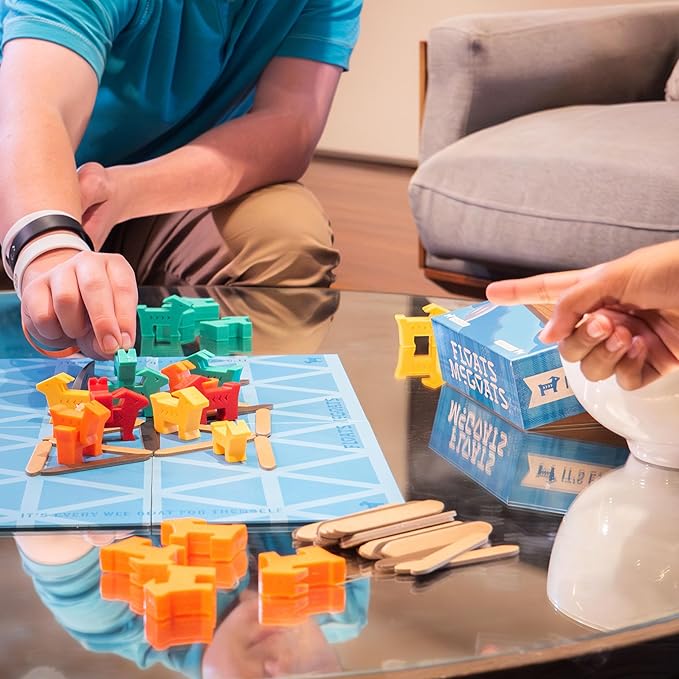 Floats McGoats Board Game | Build a Raft & Save Your Goats | Perfect for Family Games | 2-4 Players, Ages 10+