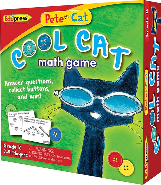Edupress Pete the Cat Cool Cat Math Game Grade K - EP63530