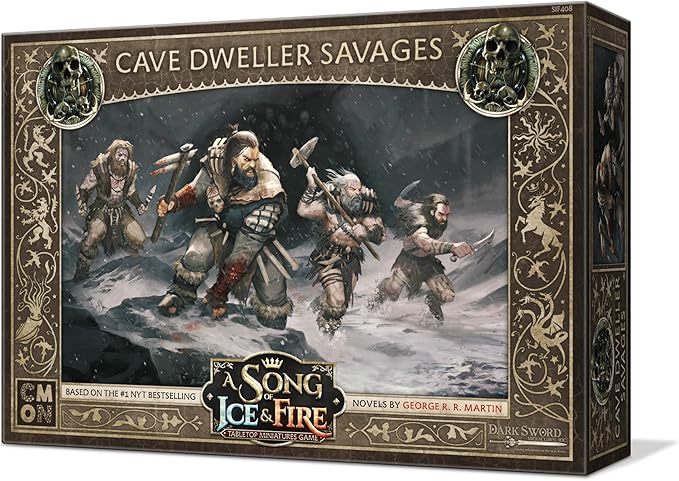 CMON A Song of Ice and Fire Tabletop Miniatures Cave Dweller Savages Unit Box - Enhance Your Army! Strategy Game for Adults, Ages 14+, 2+ Players, 45-60 Minute Playtime, Made by CMON