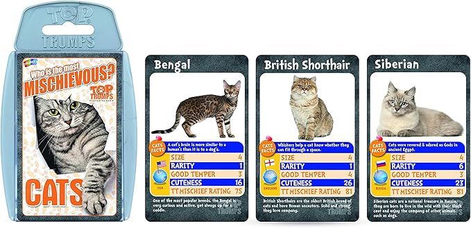 Top Trumps Wings, Hooves and Paws Bundle Card Game, Learn about Birds, Cats, Horses and Ponies and Unicorns, educational travel pack, gift and toy for boys and girls aged 6 plus