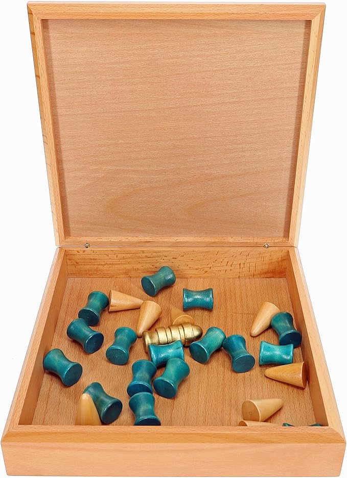 WE Games King's Table Wooden Games, Tablut Viking Strategy Board Games, 2 Player Games for Adults, Beautiful Home Decor, Wooden Board Games for Living Room Decor, Quality Birthday Gifts Museum Game