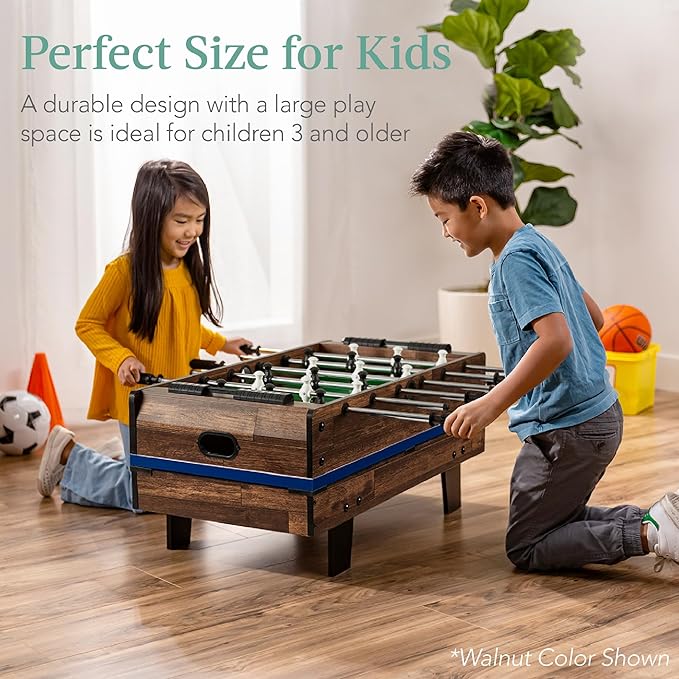 Best Choice Products 11-in-1 Kids Combo Game Table Set for Home, Game Room w/Ping Pong, Foosball, Table Hockey, Chess, Checkers, Shuffleboard, Bowling, 5 Accessory Bags