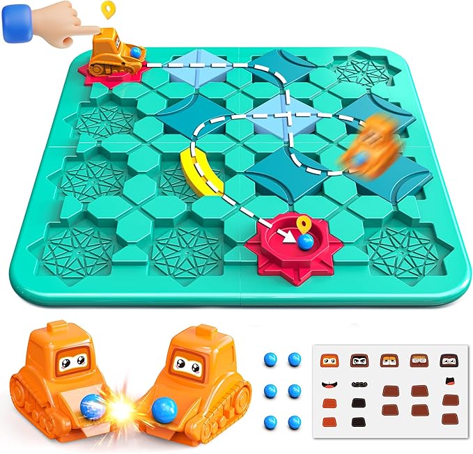 STEM Board Games, Puzzle Logical Builder Kids Toys, Preschool Montessori Brain Teasers Birthday Gifts for Kids 4-8 Years Old