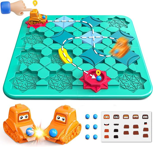 STEM Board Games, Puzzle Logical Builder Kids Toys, Preschool Montessori Brain Teasers Birthday Gifts for Kids 4-8 Years Old