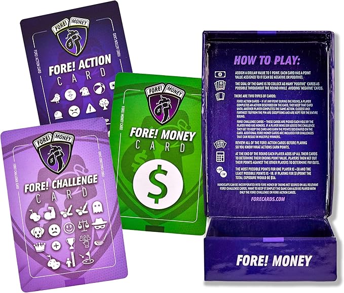 3 Game Bundle – Fun and Strategic On-Course Golf Games for Groups – Games for Every Type of Golfer – Gift for Men and Women – Interactive On-Course Golf Card Games