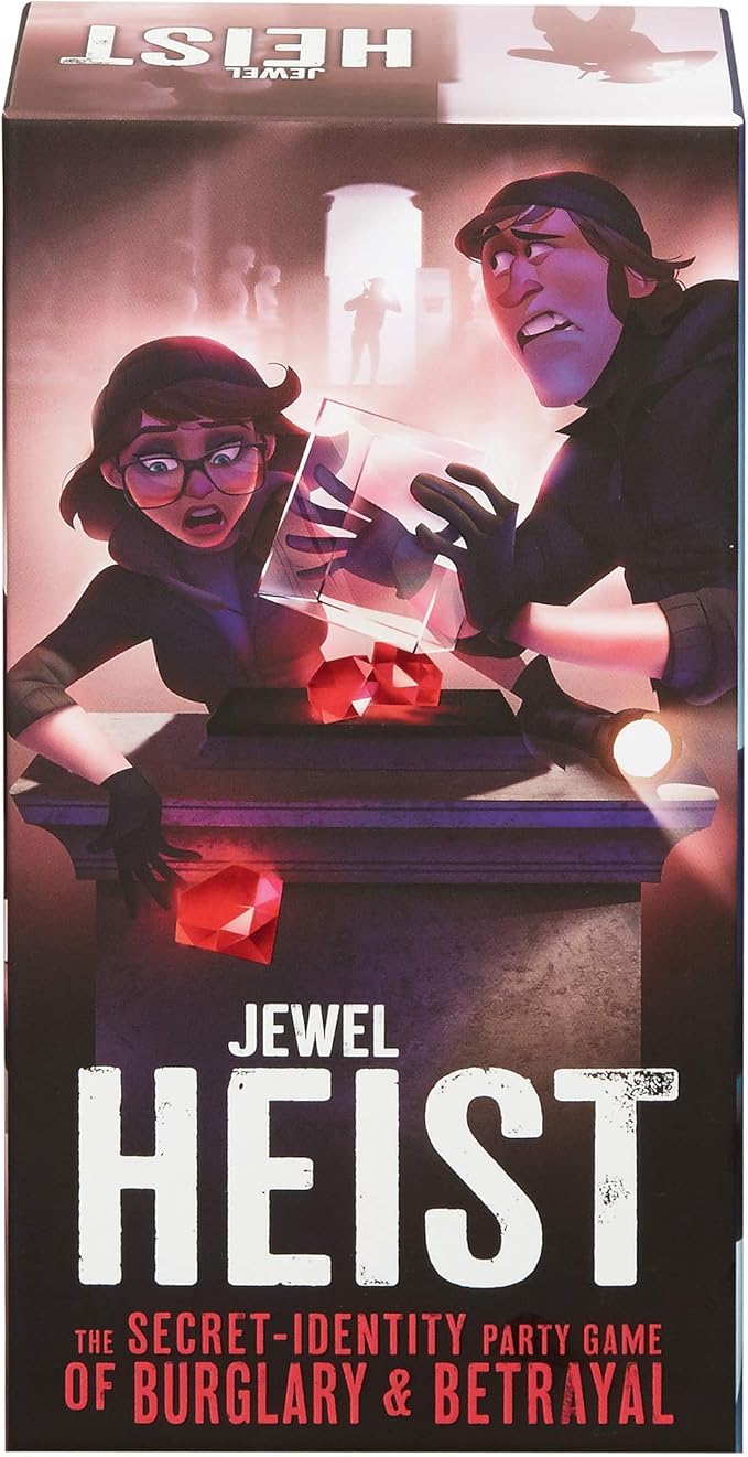 Jewel Heist Team Strategy Game, Mystery Role-Play Social Deduction Game with Game Board, Vault and Jewels, for Adults, Family and Kids 13 Years Old and