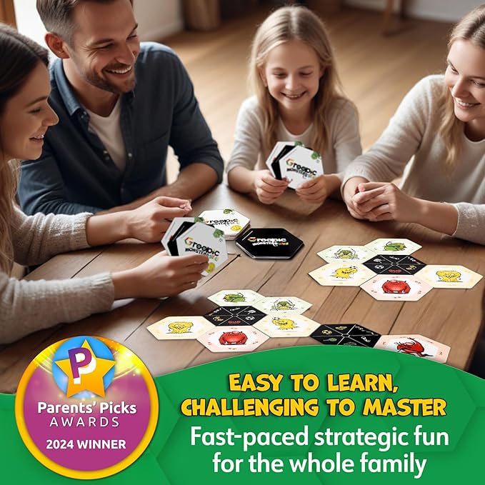 Groopic Monster's Style - A Fun Twist on The Beloved Rummy Game. Board Games for Family Night, Card Games for Kids 8-12, Innovative Rummy Card Game Set, Tile Games for Families, Ages 8+