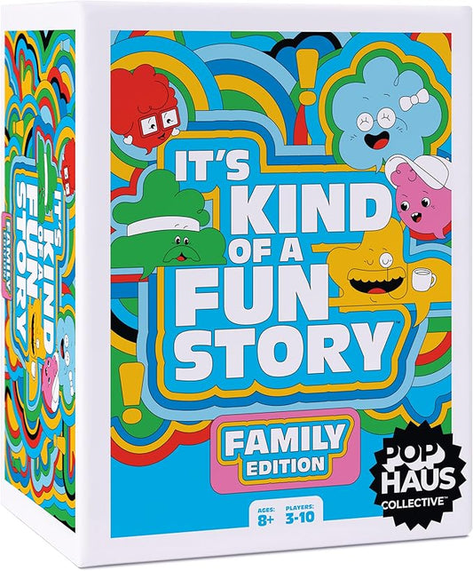 It's Kind of a Fun Story Family Edition - Hit Party Game for All Ages [Perfect for Family Gatherings, Friends, Game Nights, Sleepovers, Birthday Parties, Holidays] 3-10 Players. Ages 8+.