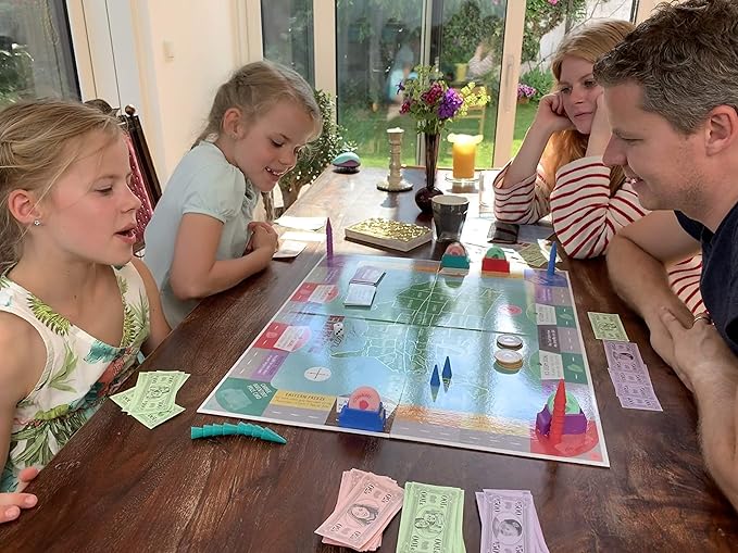 Ice Cream Empire Board Game | Fun Entrepreneurial Game for Families, Adults and Kids 7+ | Learn Business, Geography, and Math Skills | Competitive, Strategic, and Educational Game