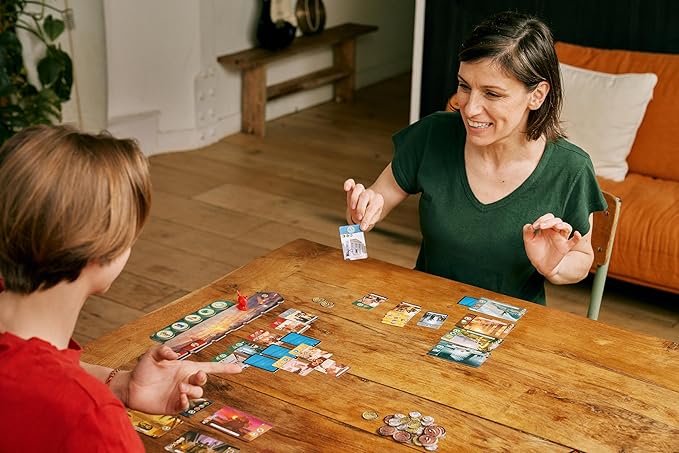 7 Wonders Duel Agora Board Game EXPANSION - Intense Two-Player Battles in the Ancient World! Strategy Game for Kids and Adults, Ages 10+, 2 Players, 30 Minute Playtime, Made by Repos Production
