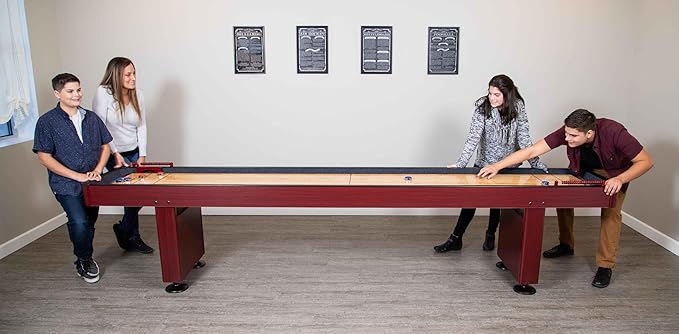Hathaway Shuffleboard Game Rules Wall Art, Black